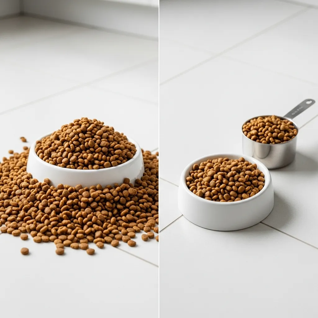 Portion control for cats – free feeding vs measured meals