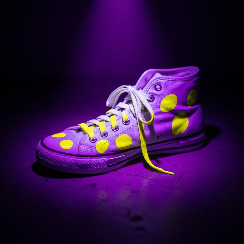 Using UV blacklight to find cat pee residue in shoes