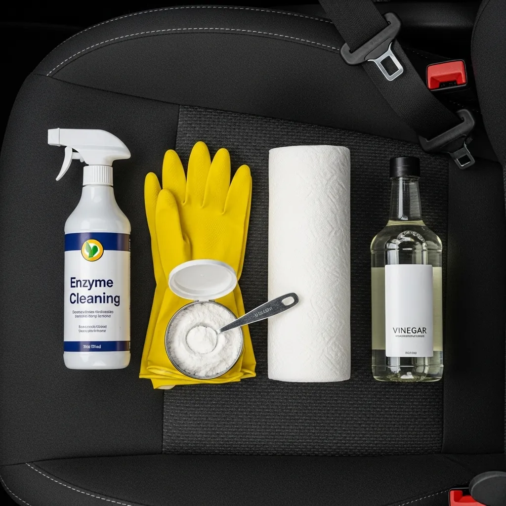 Essential tools for cat urine removal from car seats