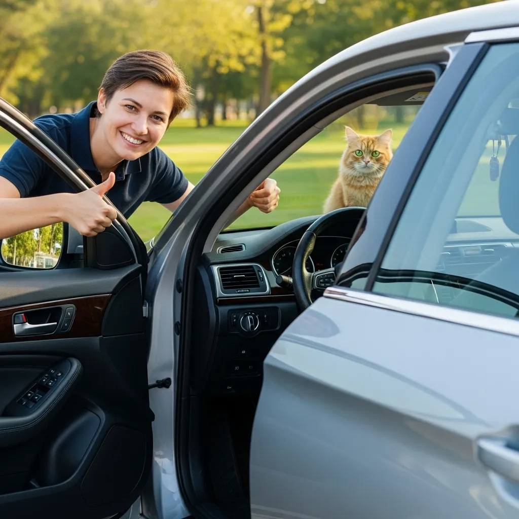 Success story: car seat clean after cat urine removal