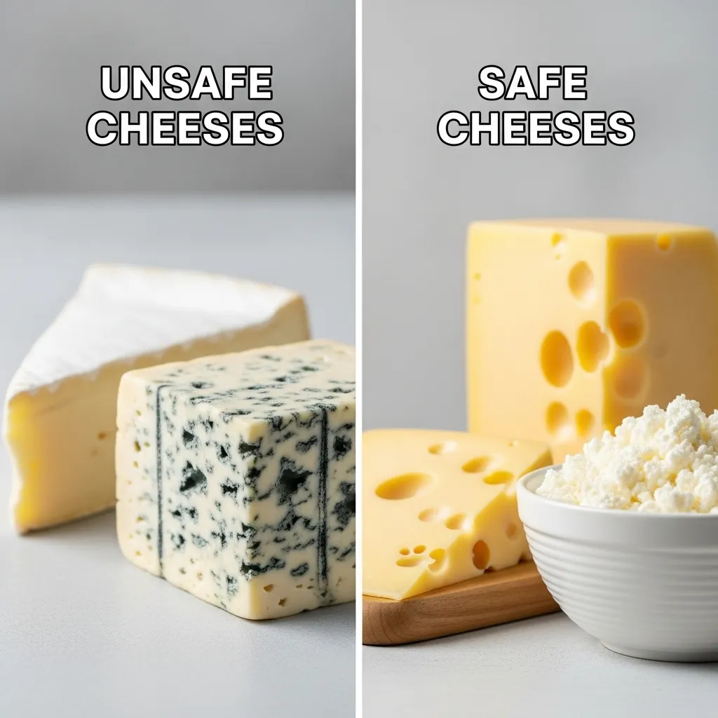 Safe vs unsafe cheeses for cats – visual guide
