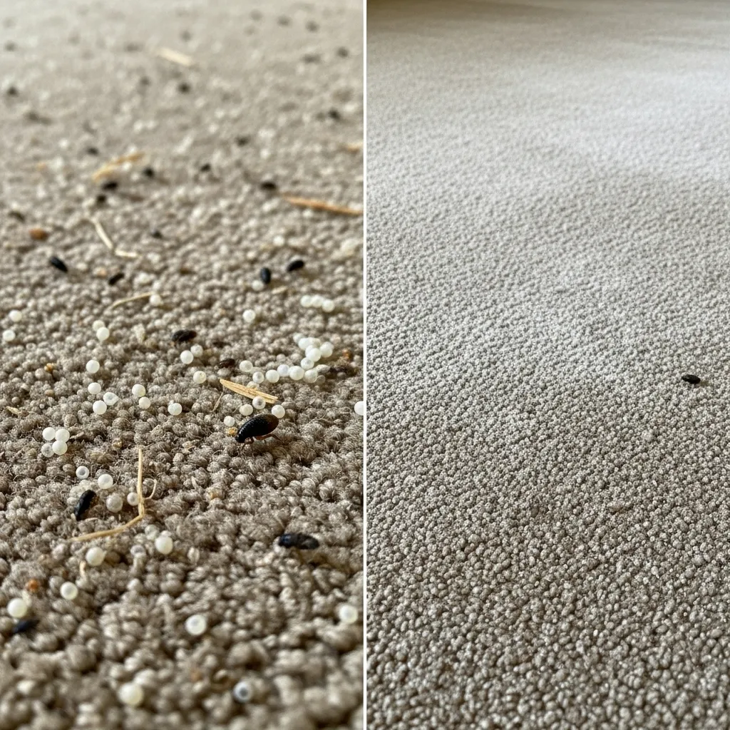 Home flea prevention: vacuuming and diatomaceous earth for cat flea control