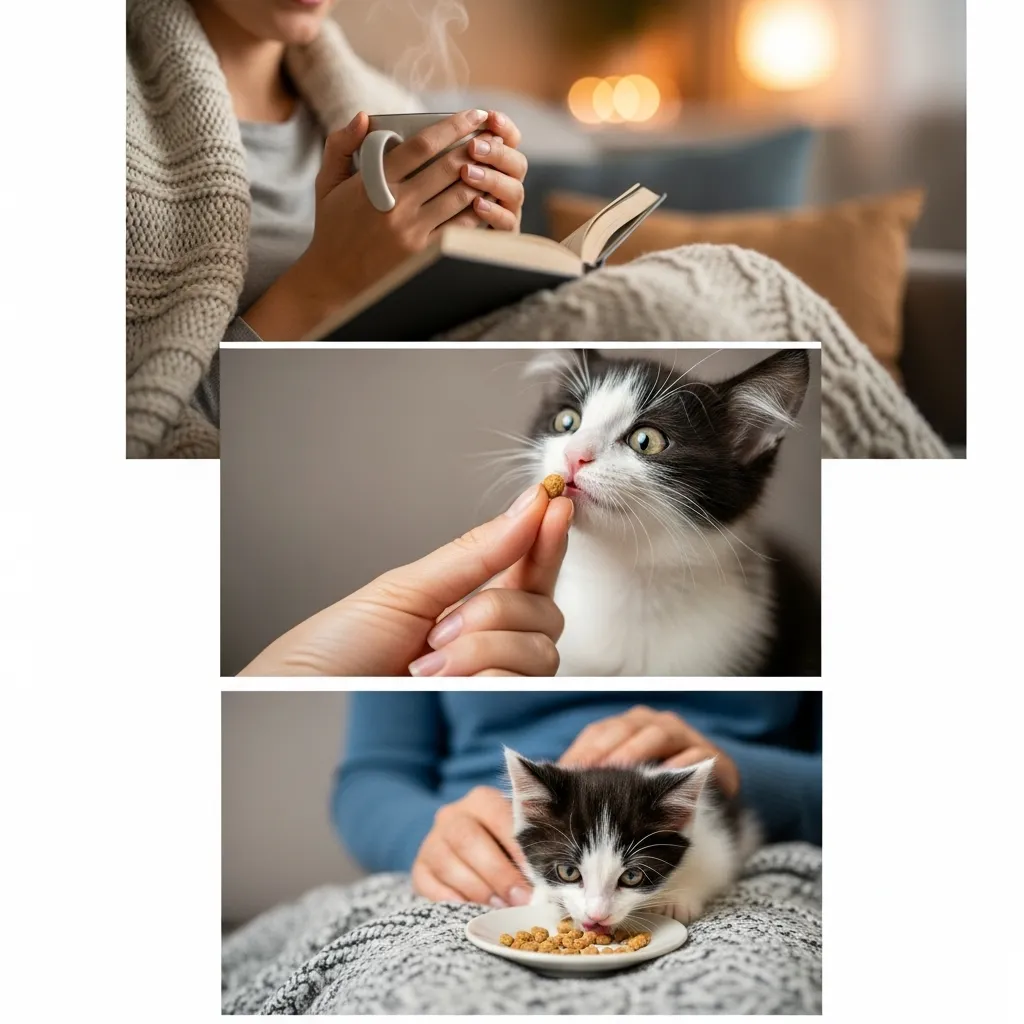 How to train a kitten to love your lap – Week 1 treat method