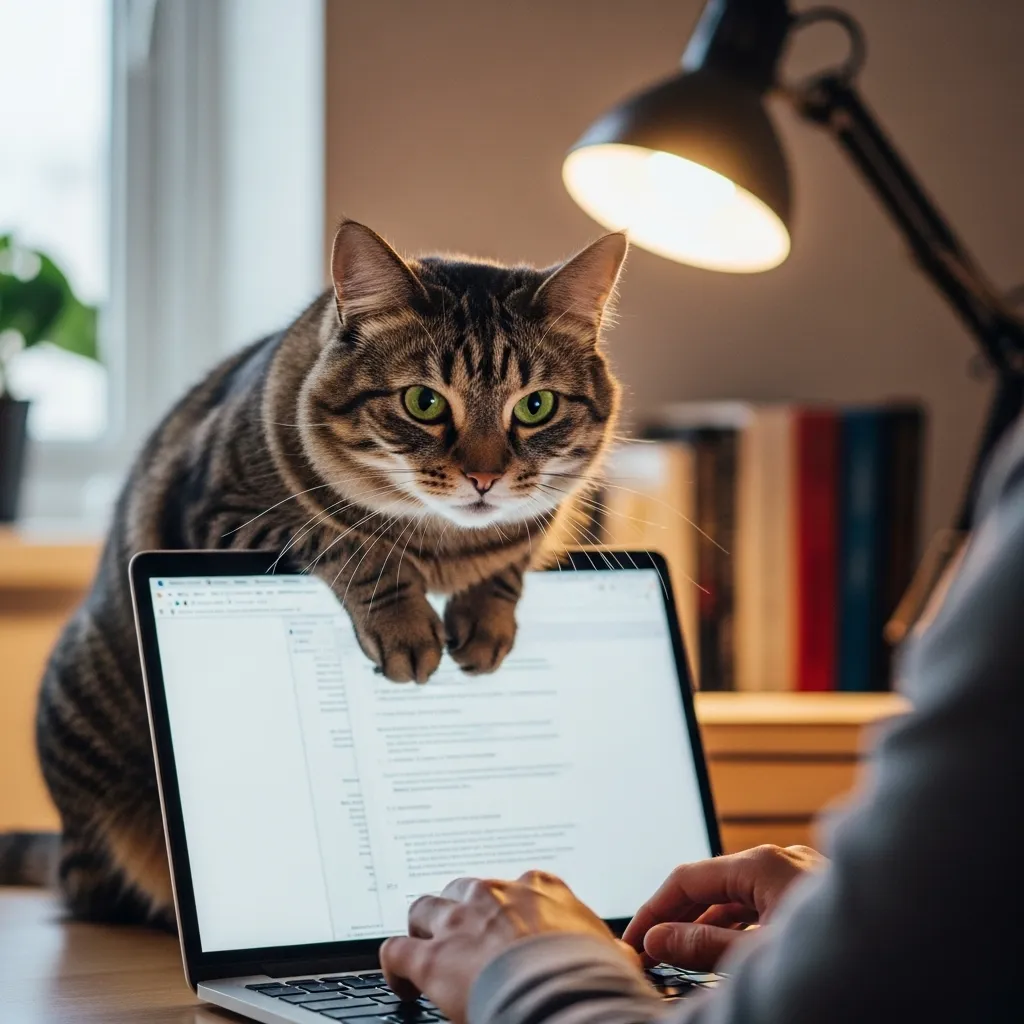 Clingy cat demanding attention – common when cats need more companionship