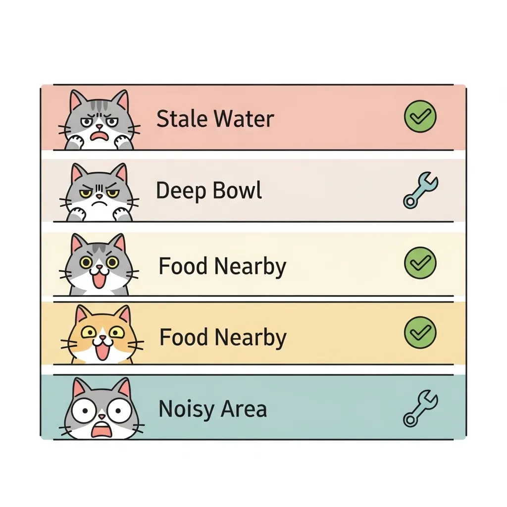 Common cat water bowl issues causing floor scratching – triggers and fixes