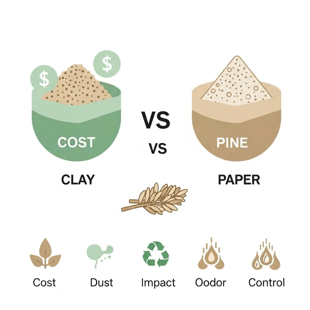  Cat litter alternatives comparison 2025: cost, dust, eco-impact, odor control