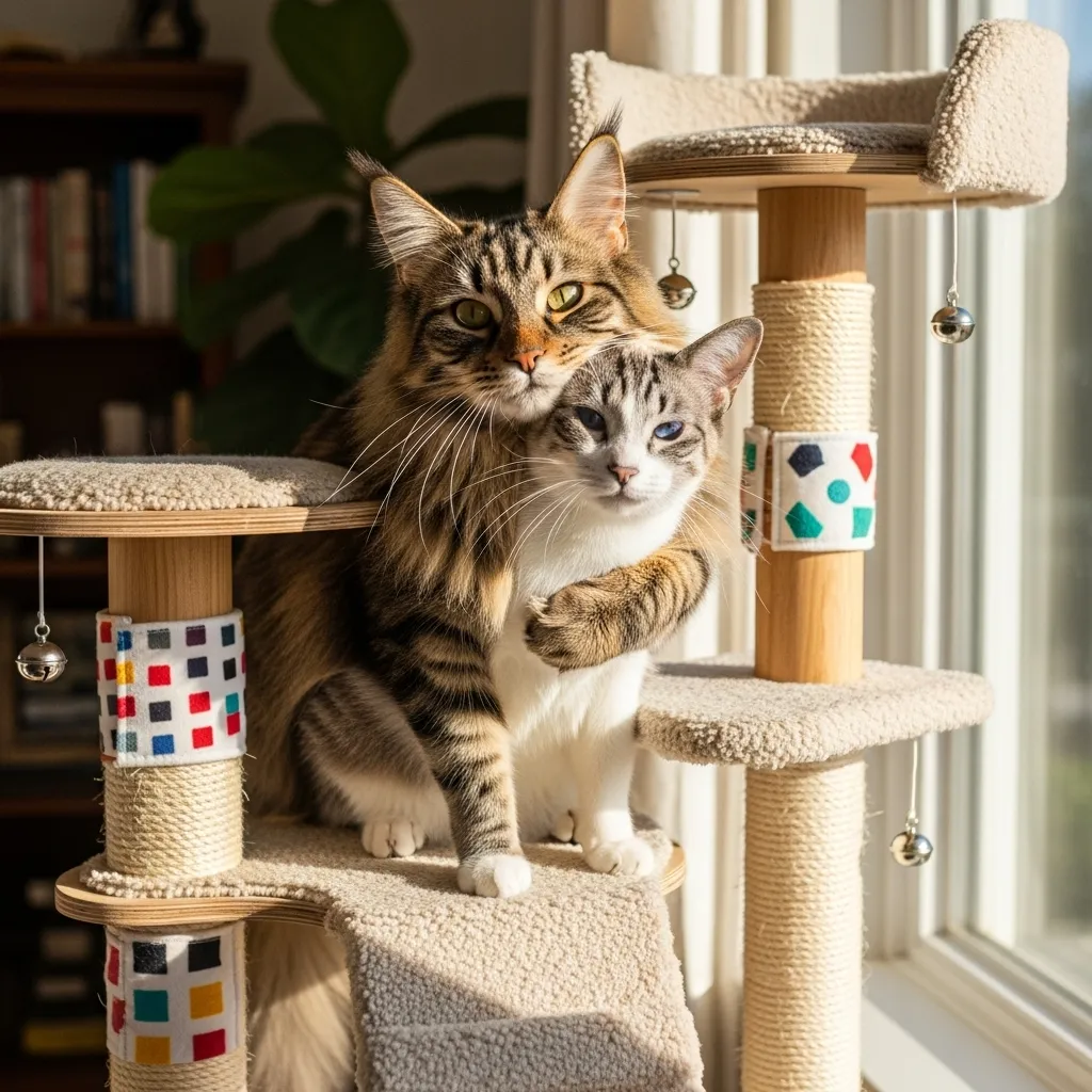 Happy blind cat thriving with owner – how to help a blind cat navigate