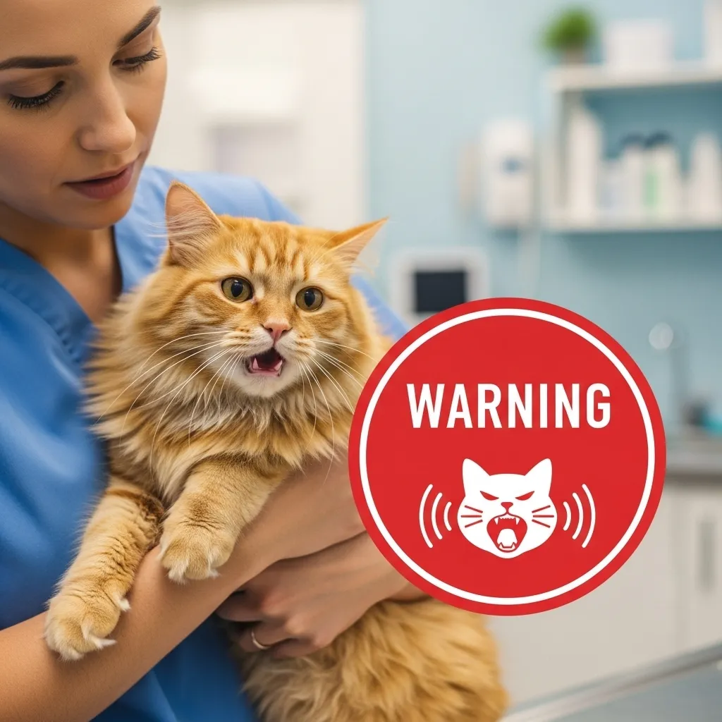 How Many Sounds Can a Cat Make 11 Cat at vet for hoarse meow – when weird cat noises mean health issues