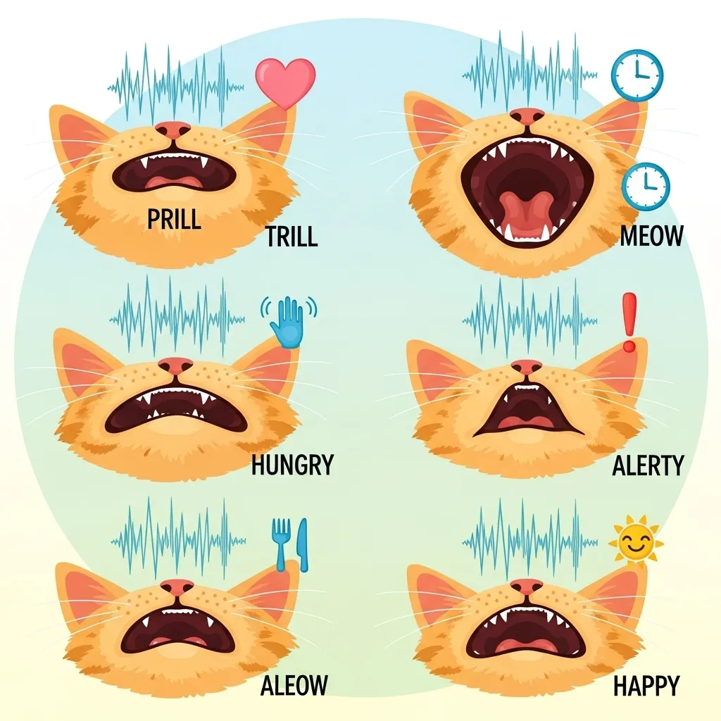 Types of cat meows and their meanings – cat vocalization guide