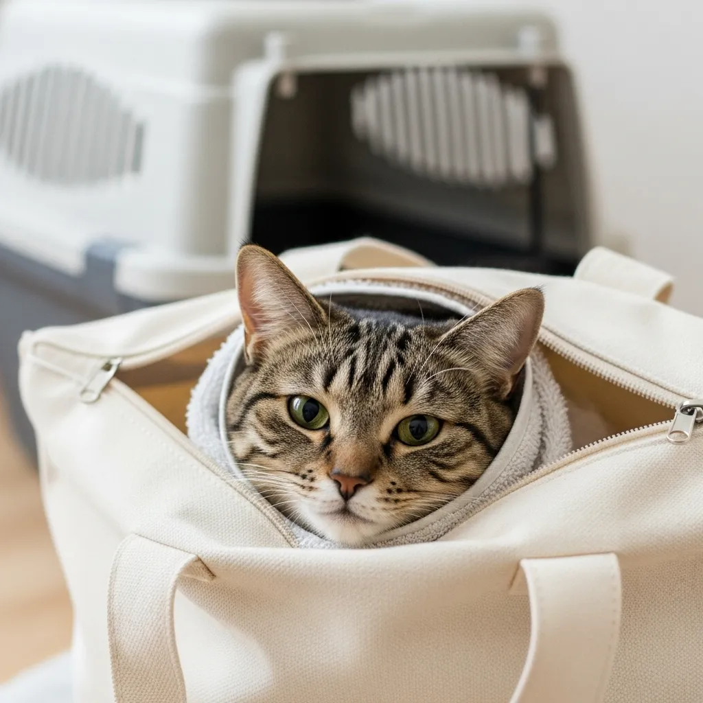 Mastering the Cat Burrito Technique 6 Purse burrito variation for stress-free vet visits using cat towel wrapping technique