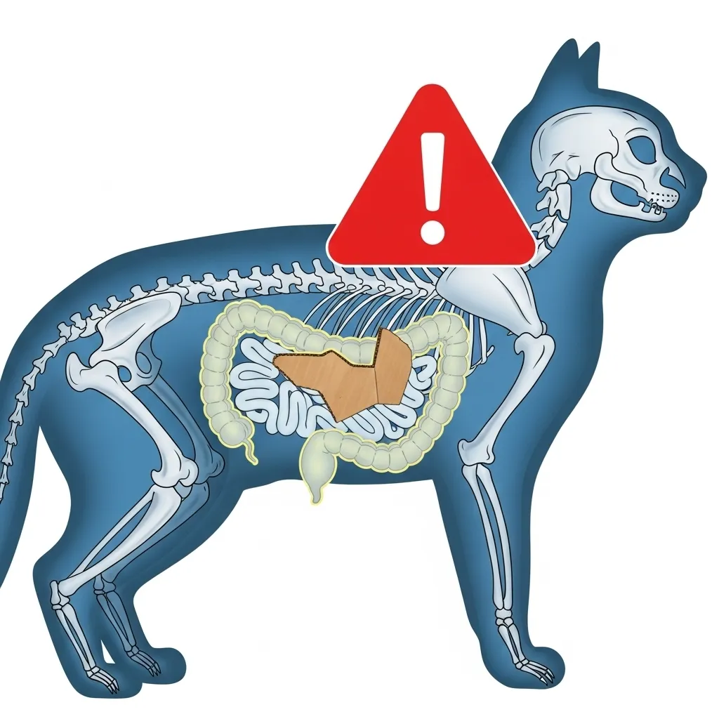 Why Does My Cat Chew Cardboard 5 Health risks of cats eating cardboard β intestinal blockage warning