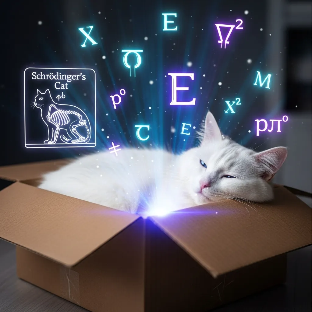 Schrödinger’s Nap cat meme - trending cat meme format 2025 with quantum twist