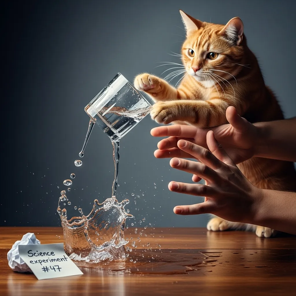 Cat knocking things off table meme – classic cat behavior explained