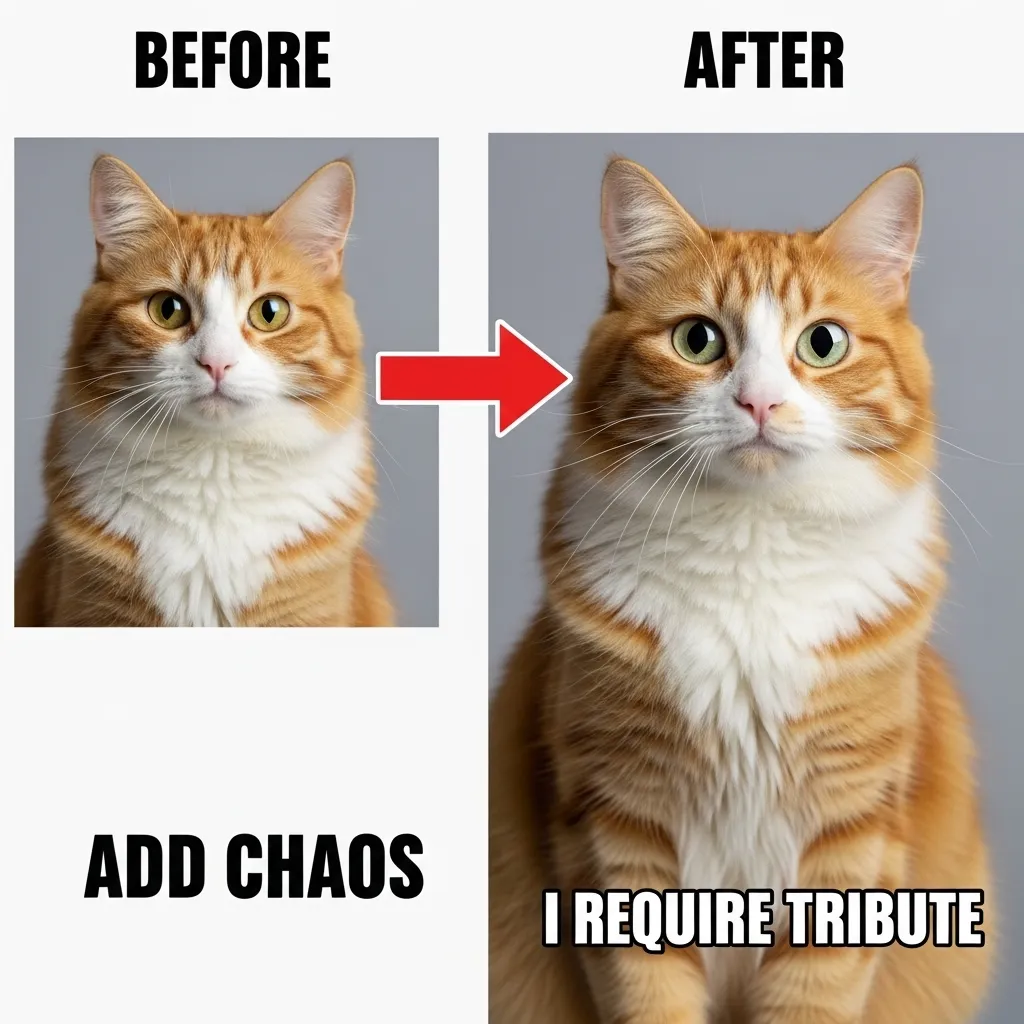 How to make a viral cat meme – caption formula for funny cat moments