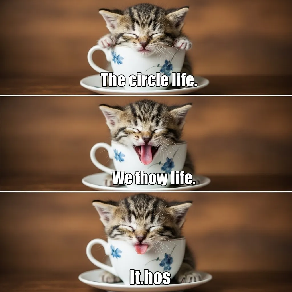 Cute cat meme compilation – kitten in teacup, pure cat lover joy
