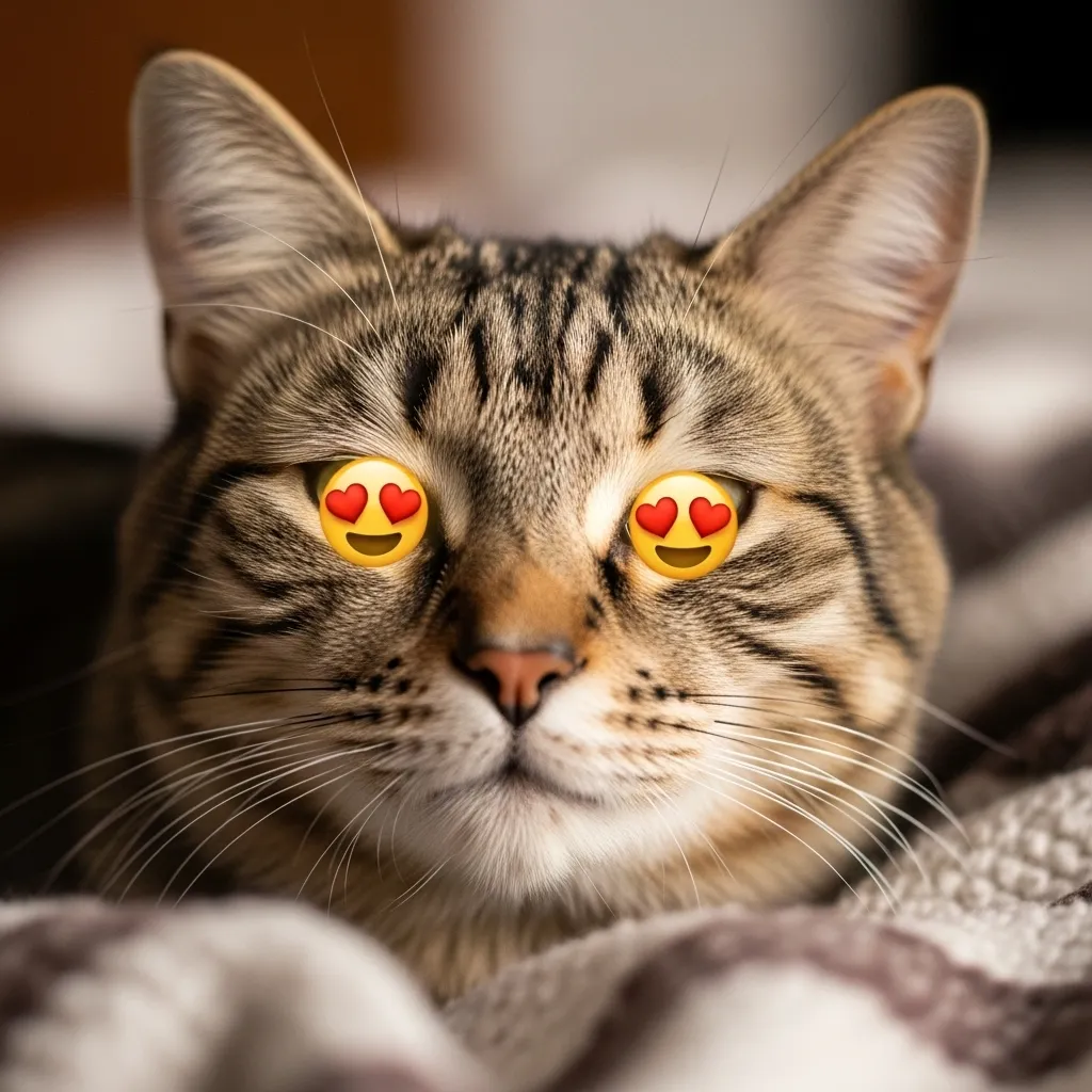 Cat slow blink meme – feline love language in cute pet memes