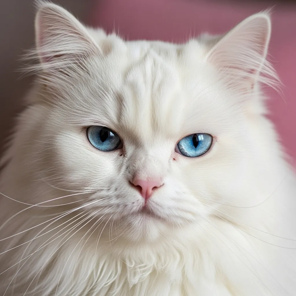 Cute but sassy Persian cat giving side-eye – perfect for sarcastic cat memes