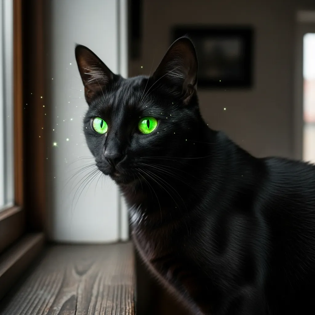 Sassy black cat with side-eye – ideal for sarcastic cat quotes and cat attitude humor