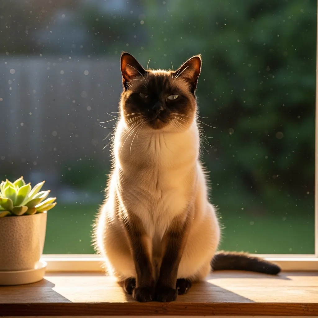 Cat napping in sunbeam – inspirational cat quote about life’s true meaning