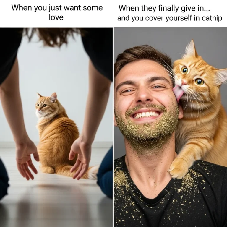Cat Ignoring Owner Meme