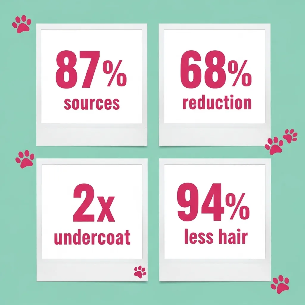 cat hair everywhere statistics 2025 – 94% less fur proven results
