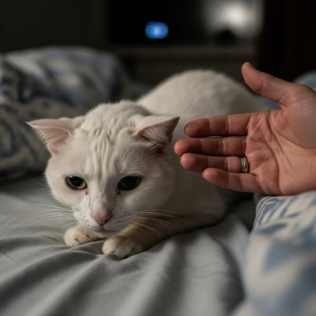 sudden cat behavior change at night – when to worry