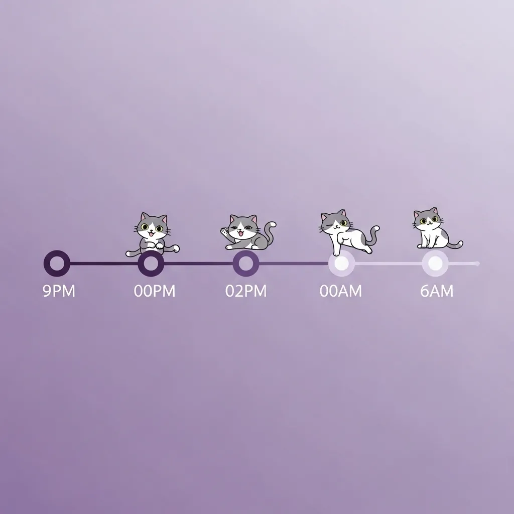 cat nighttime behavior stages explained