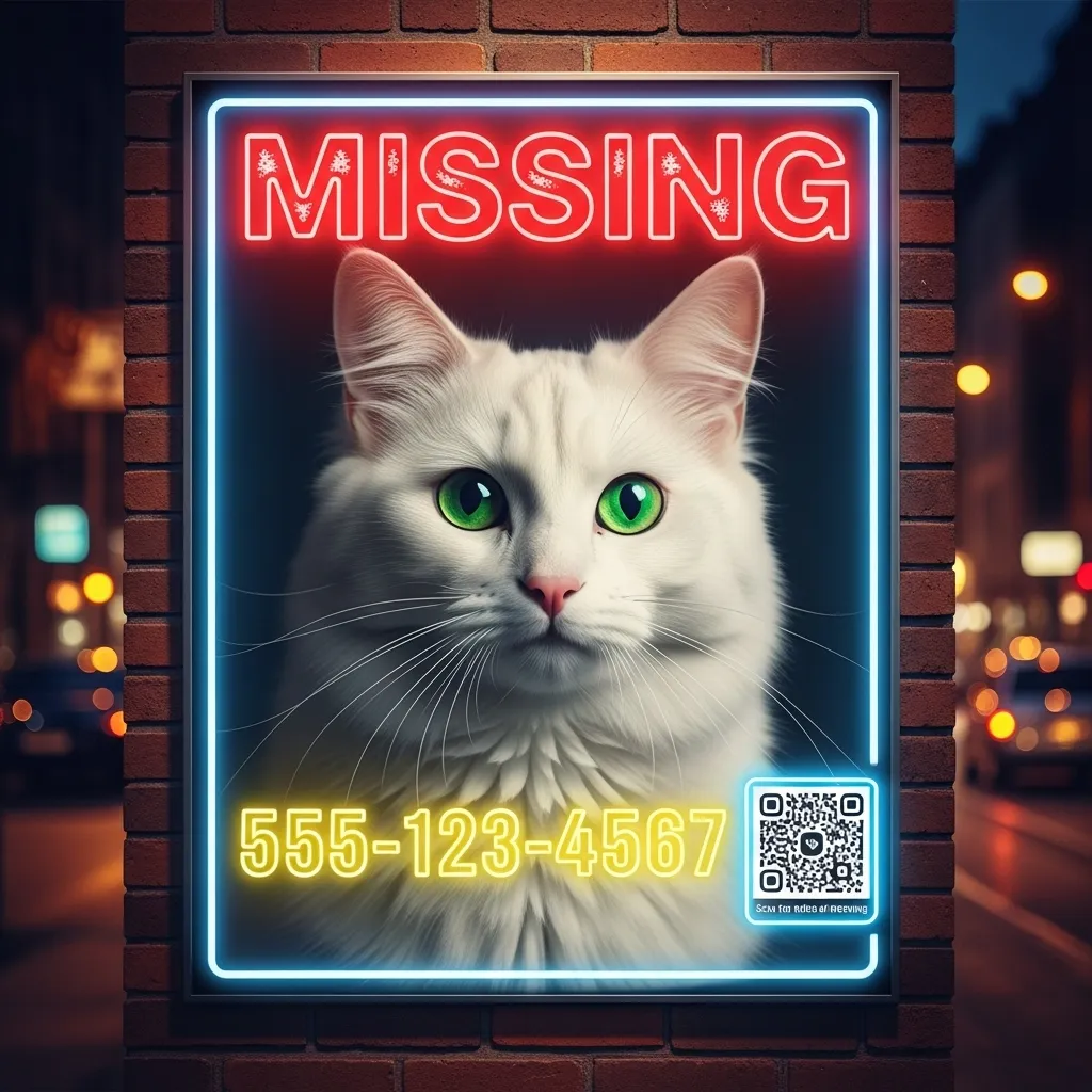 viral lost cat poster template 2025 that found Mochi in 11 hours