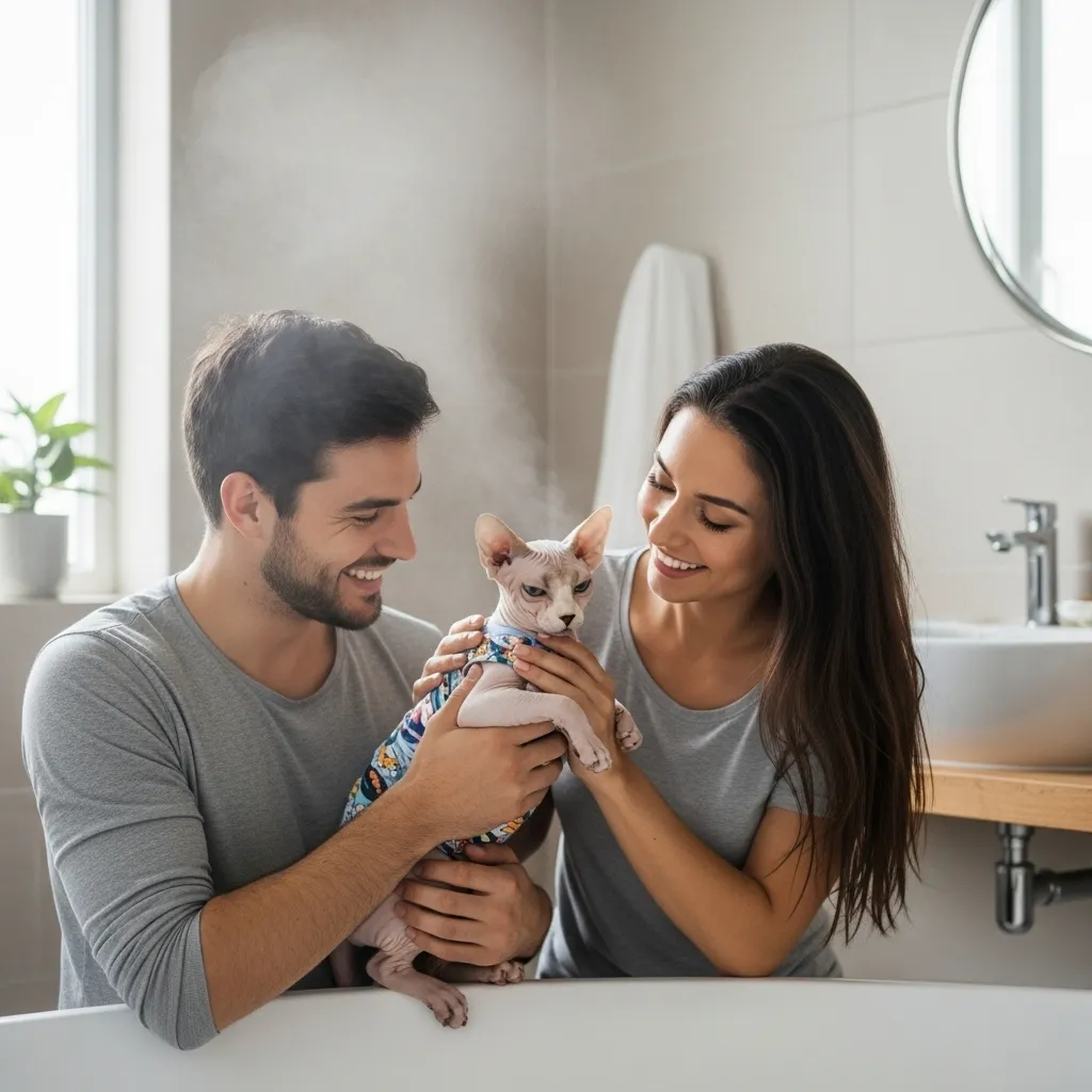 Cat Breeds That Donβt Shed 3 Sphynx cats can be allergy-friendly with proper weekly bathing routine