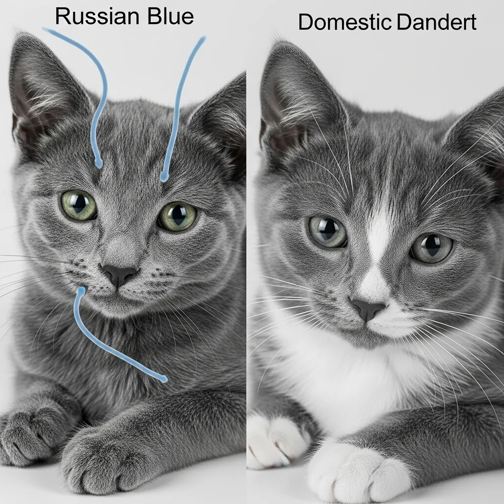 Cat Breeds That Donβt Shed 2 Why Russian Blue cats produce 62% less airborne allergens β microscopic view
