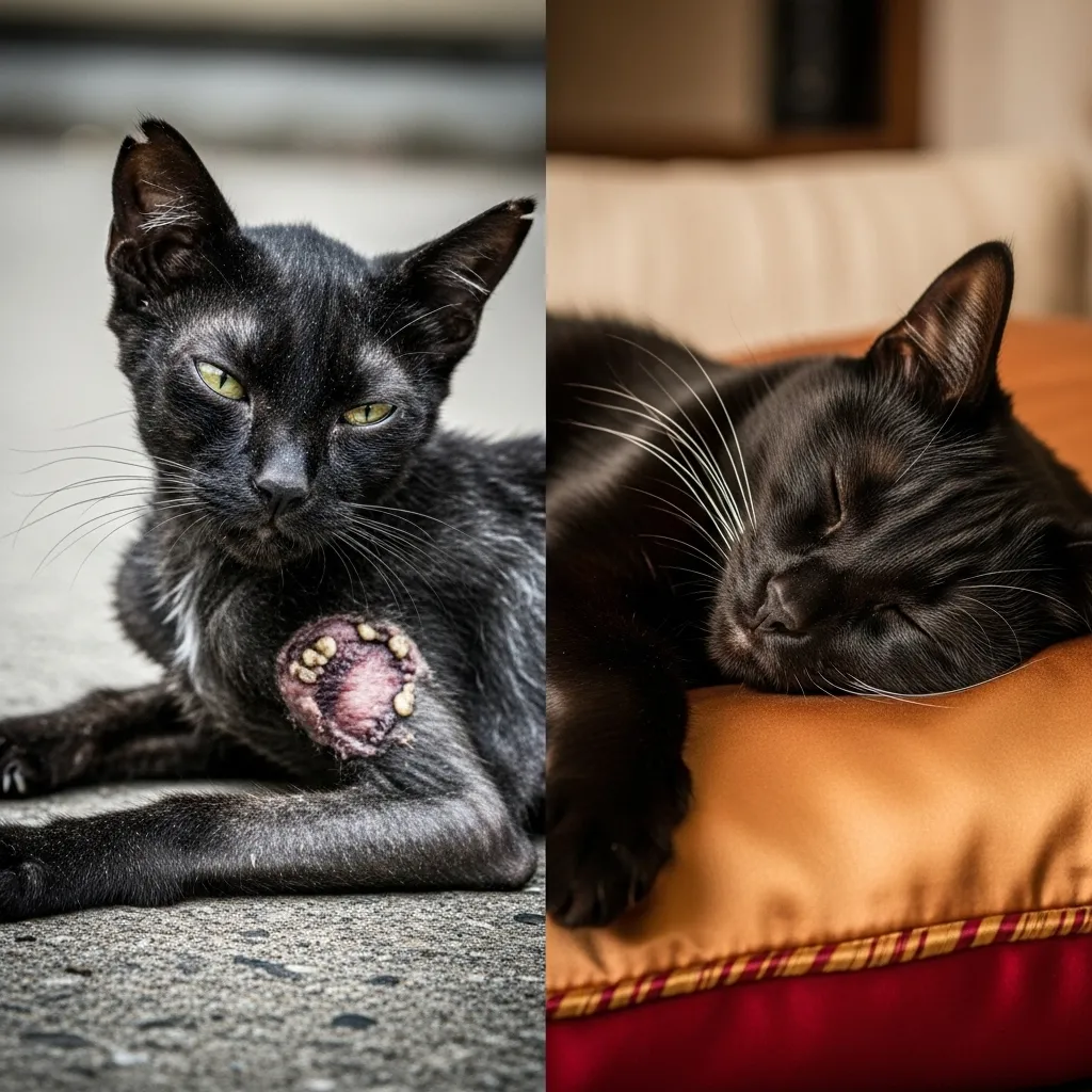 Real stray cat rehabilitation transformation – proof that your rescue today creates miracles tomorrow