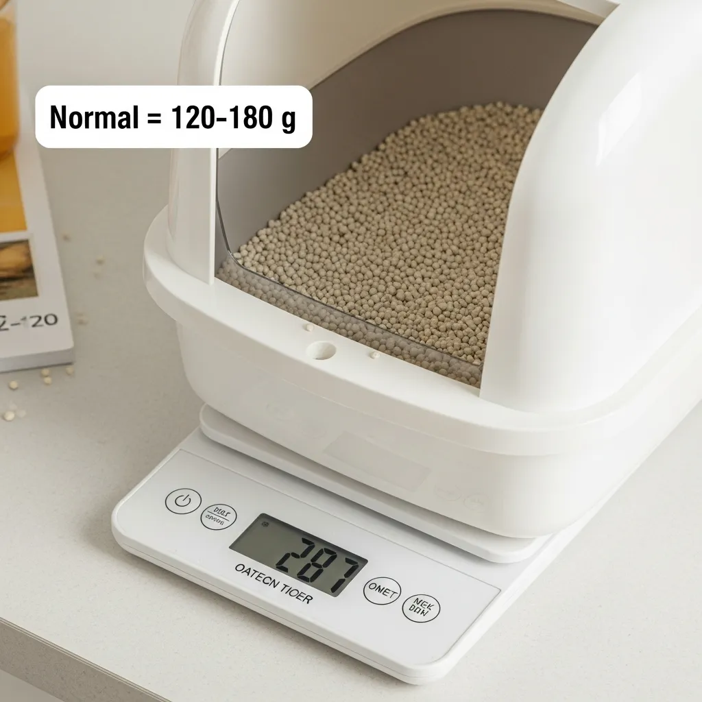 How to weigh cat urine at home – normal vs excessive cat urination chart