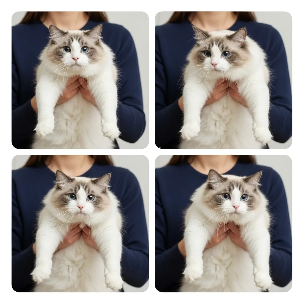 Correct way to pick up a cat that hates being held – football hold technique