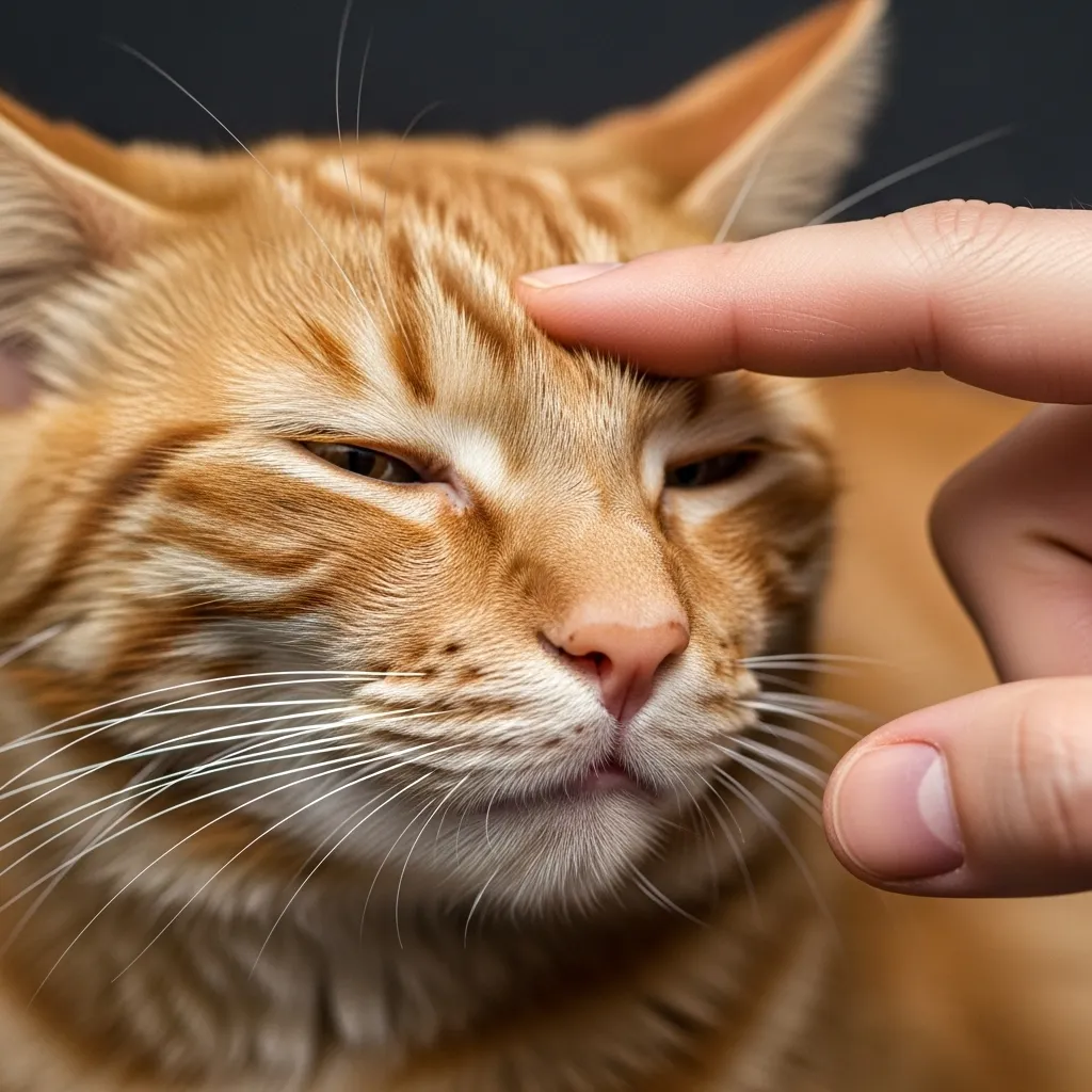 Safe nose-bridge tickle technique to make a cat sneeze naturally  no force, no tools