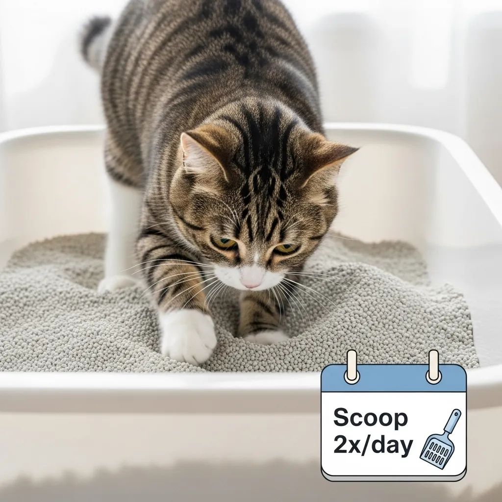  Proper litter box cleaning routine for preventing cat litter box problems