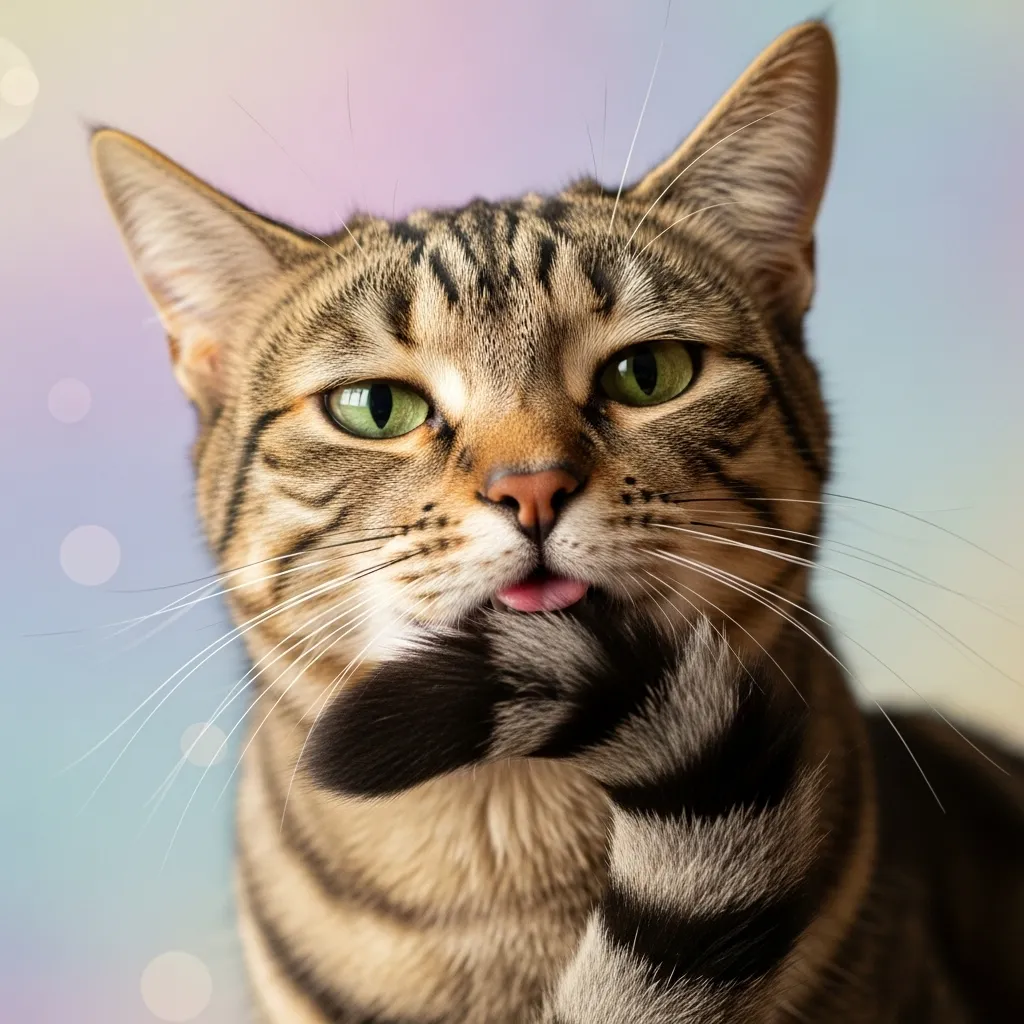 Confused cat sniffing tail wondering why it smells like poop – common cat odor causes