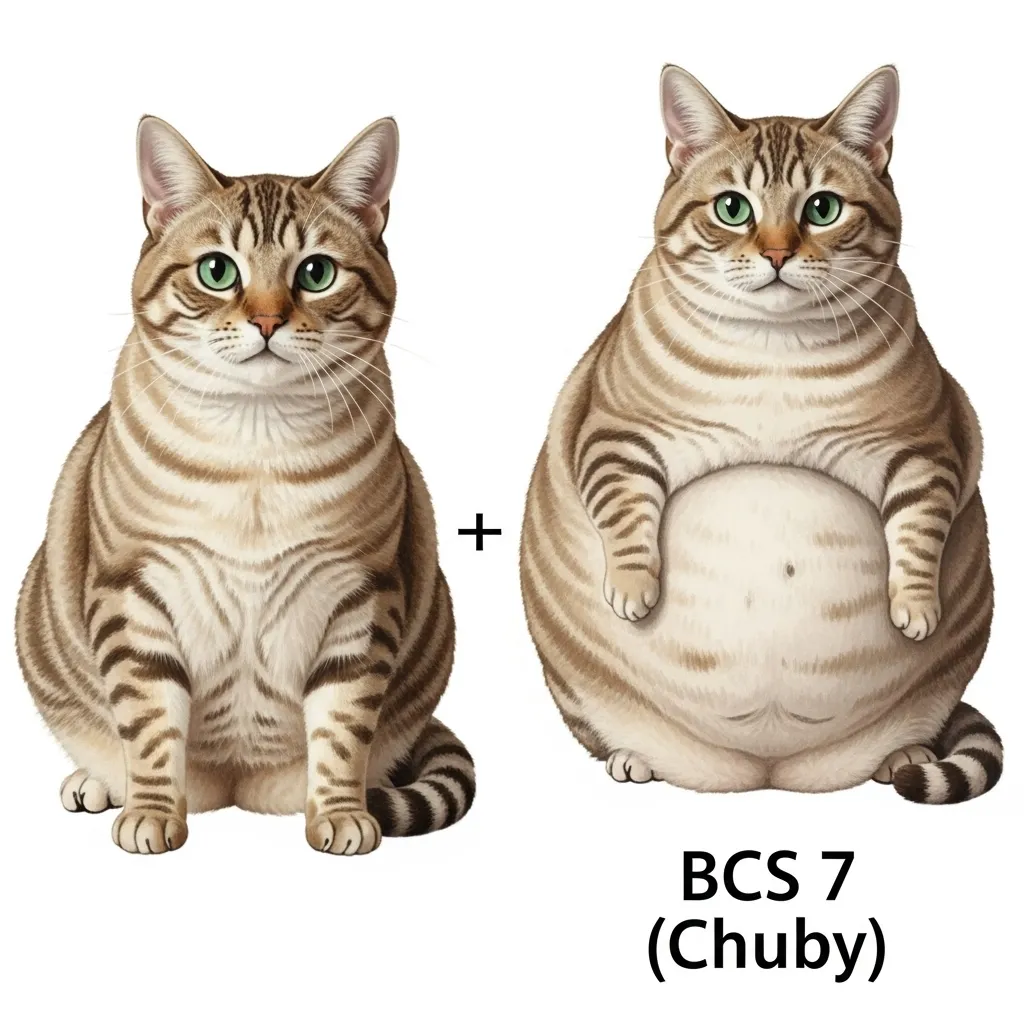 cat body condition score chart for senior cats
