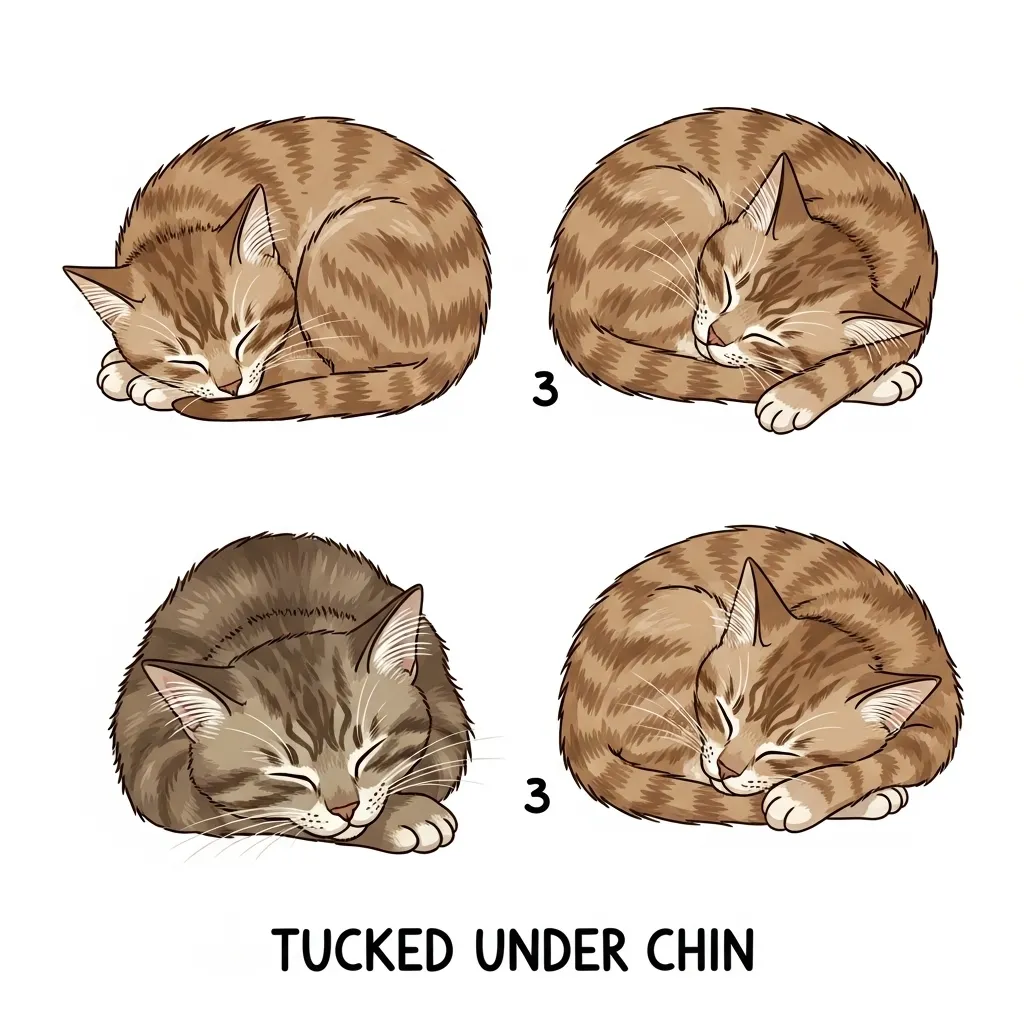  Infographic of cat sleeping positions meaning and emotional cues