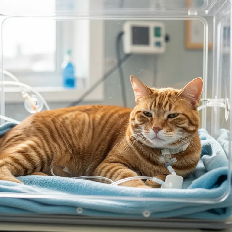 Cat Live with Fluid in Lungs