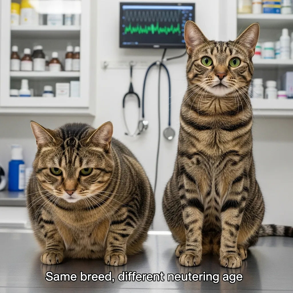  Comparison of body condition in early vs traditionally neutered cats