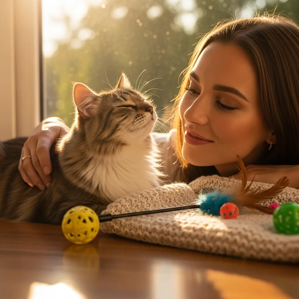 Why Does My Cat Meow When I Pet Her 3 Cat-human bonding โ slow blink trust signal between owner and cat
