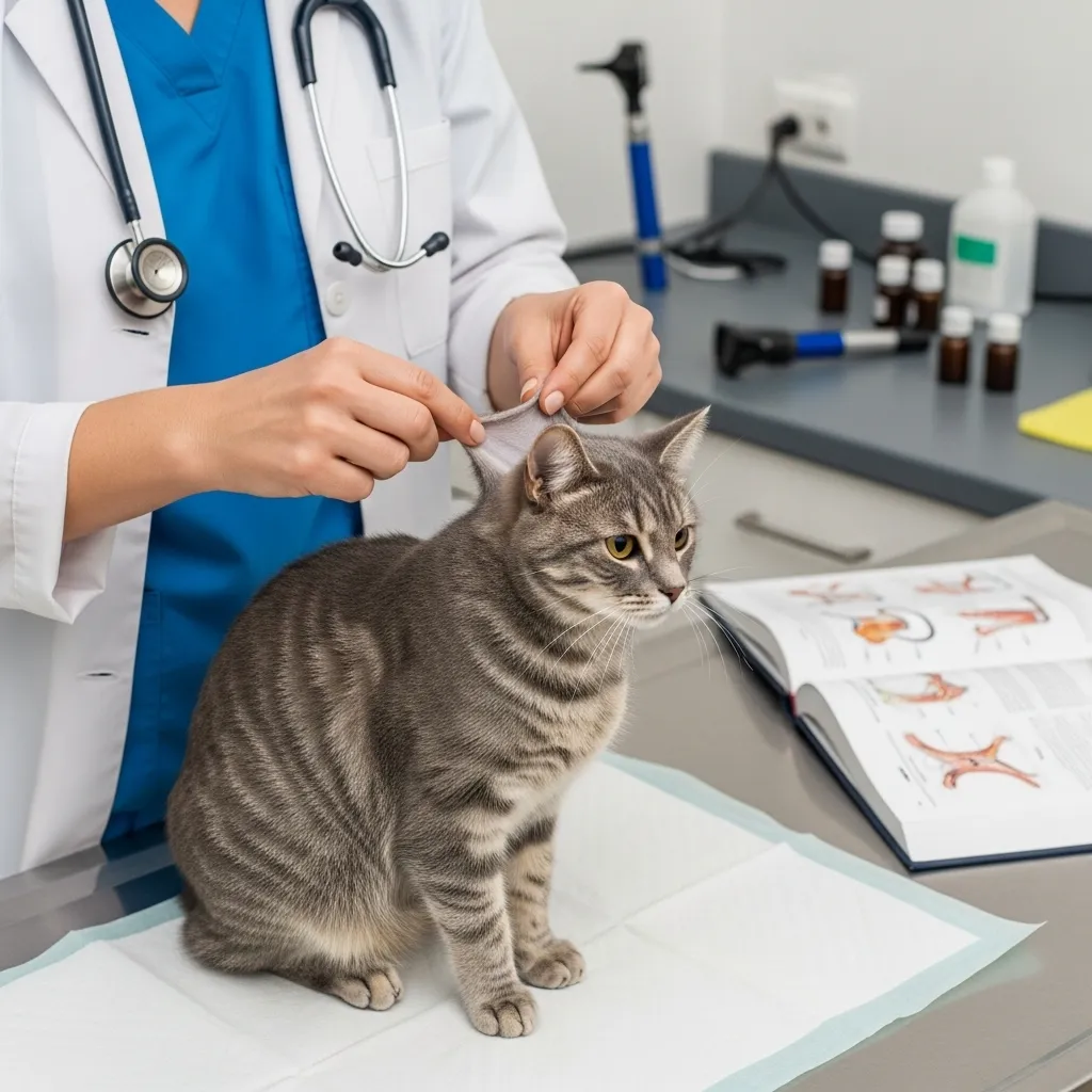 Skin tent test demonstrating signs of dehydration in cats