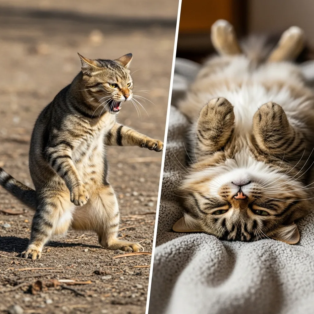 Why Cats Like Belly Rubs 1 Wild vs. domestic cat belly exposure: survival vs. trust