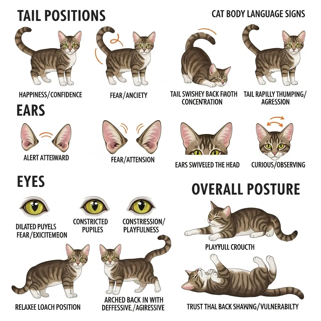 Cat body language for trust.