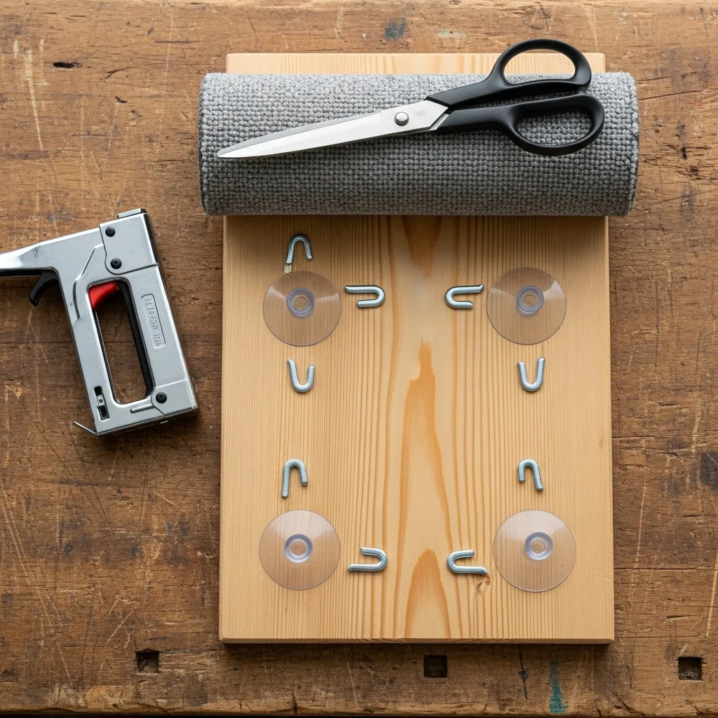 Complete materials list for building a DIY cat window perch