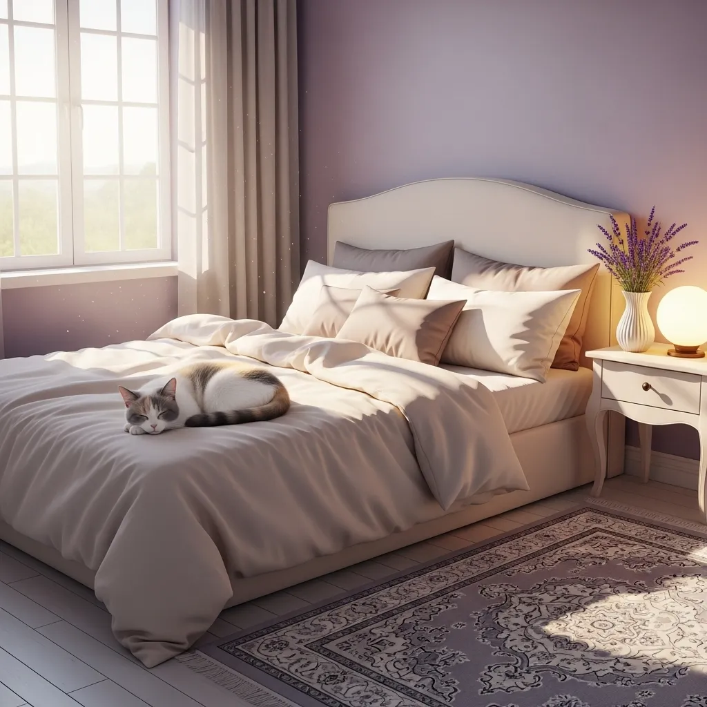 Real homes inspired by cream, lilac, and calico cat color palettes