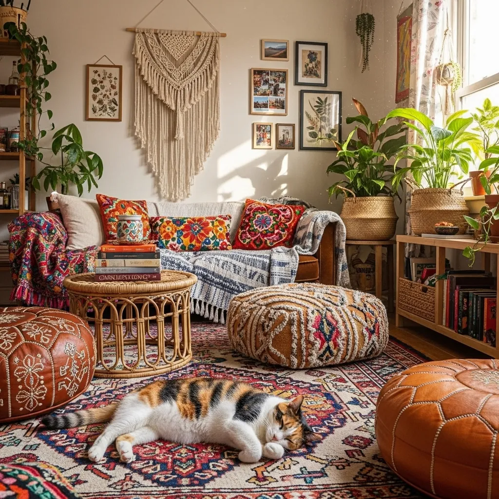 Real homes inspired by cream, lilac, and calico cat color palettes