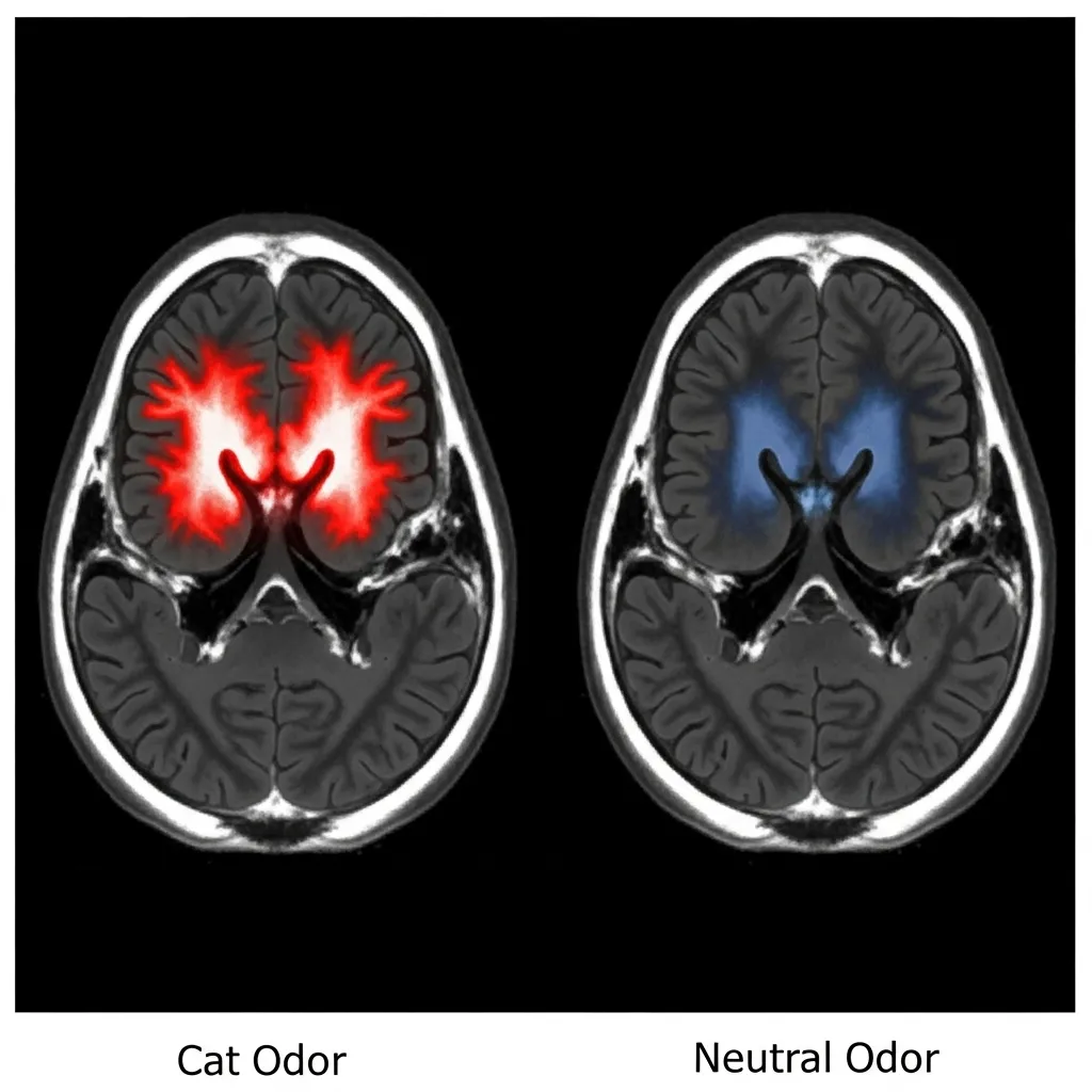  Mouse brain reacting to cat smell – scientific proof of fear response