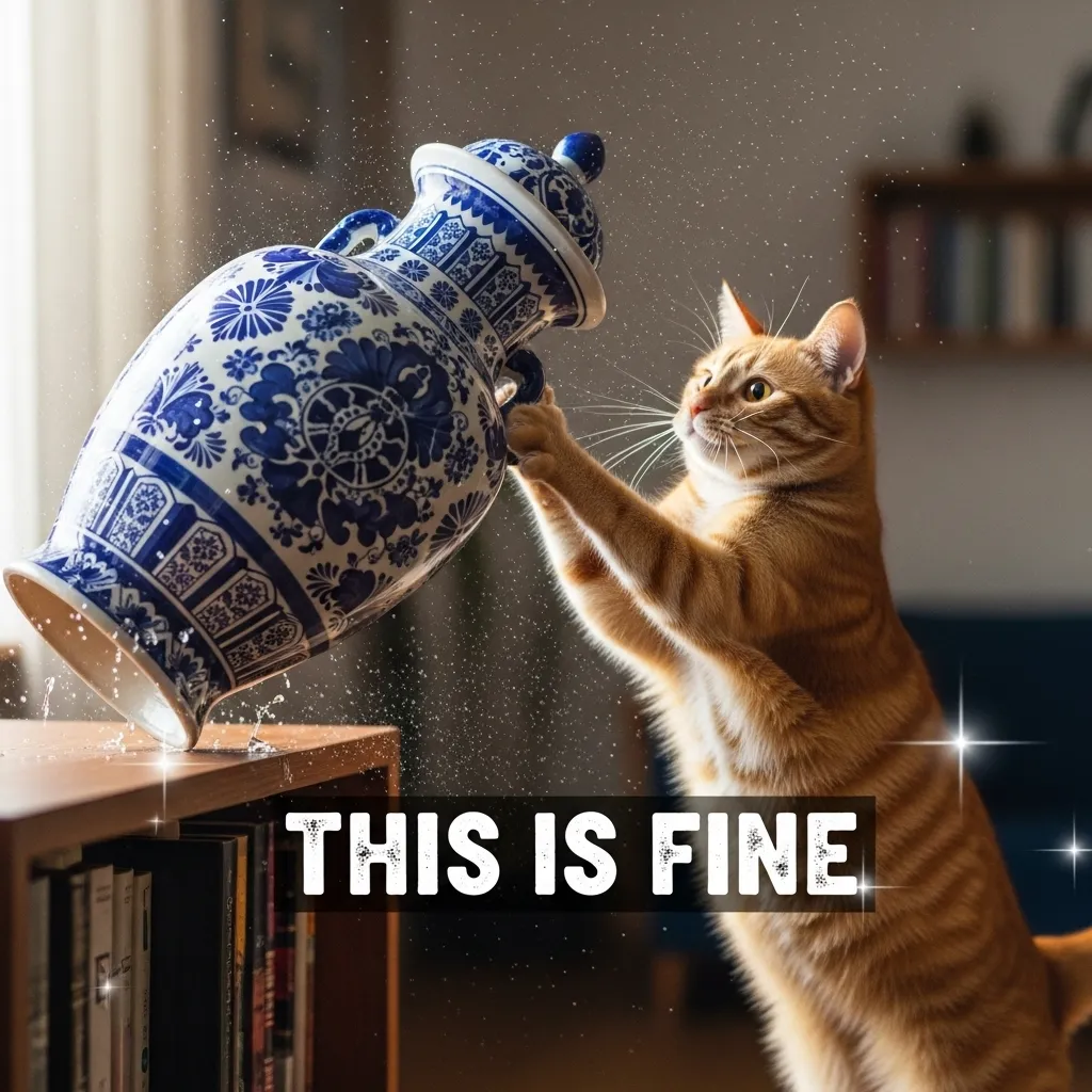 Original bad kitty meme that launched a million copies