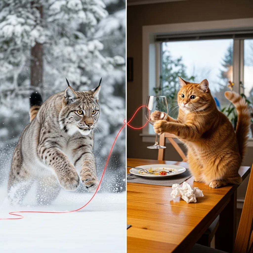 From wild predator to naughty kitty – evolution of chaos